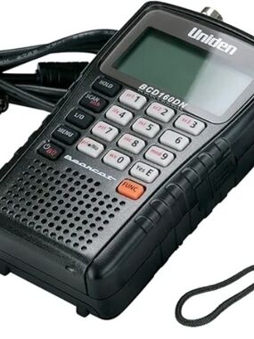 Uniden BCD160DN Handheld Police Scanner - Black with Orange Accent